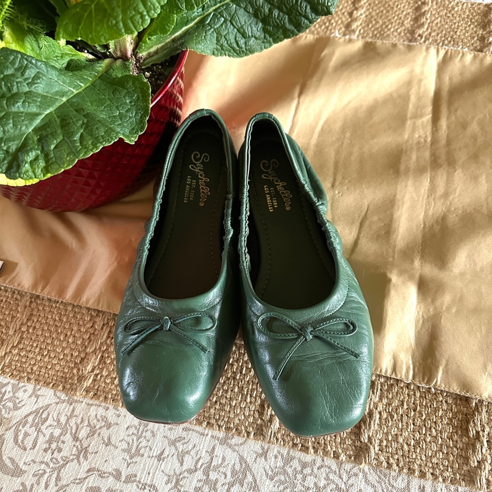 Seychelles Chic Ballet Flats in Green